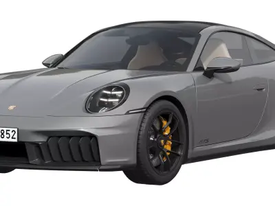 Porsche 911 Carrera GTS 2025 3D model by zifir3d