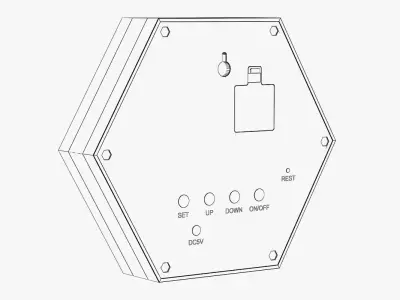 Alarm CLock 09 3D model