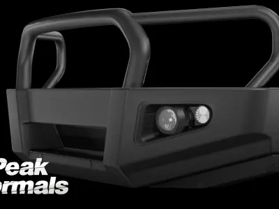 Everest and Ranger Bullbar Low-poly 3D model