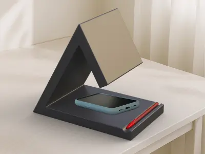 Triangle Book Holder Tablet Kindle Holder  Nightstand Book Stand 3D print model