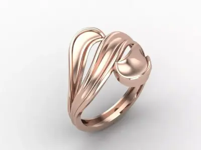 Plain Ring Women Ready STL 3DM Models Womens Rings 3D models 3D print model 30