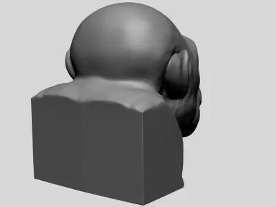 Chimp Head  3D model