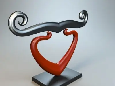 Abstract Figure m021 P 3D print model