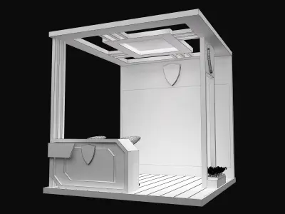  Booth Exhibition Stand a623a 3D model