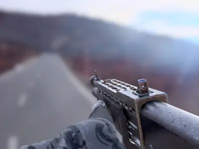 First Person Weapons Pack Low-poly 3D model