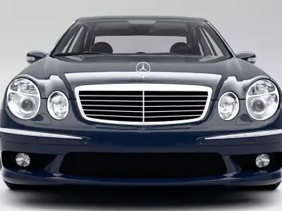 Mercedes-Benz E55 AMG W211 2003 Low-poly 3D model