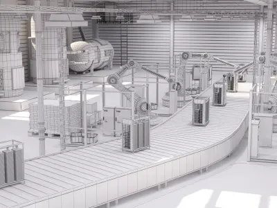 Production Line 3D model