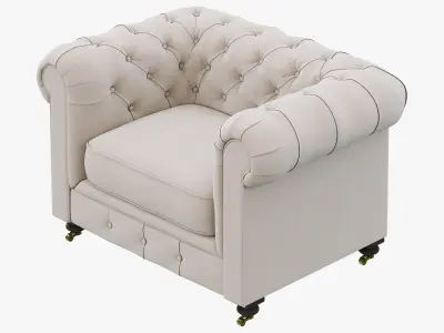 Restoration Hardware Kensington Upholstered Chair 3D model