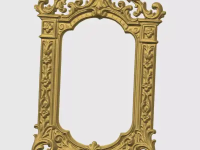 Decorative Picture Frame 01  Modern Design for 3D Printing 3D print model