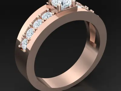 Luxury Men Rings Designs 4MR093 3D print model