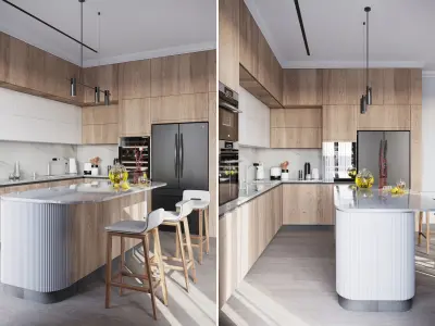 KitchenSet 001 3D model
