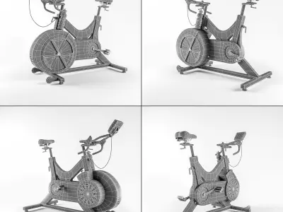 Wattbike Pro Indoor Cycle 3D model