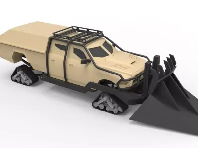 Dodge Ice Ram from the Fast 8 Scale 1 to 24 3D print model