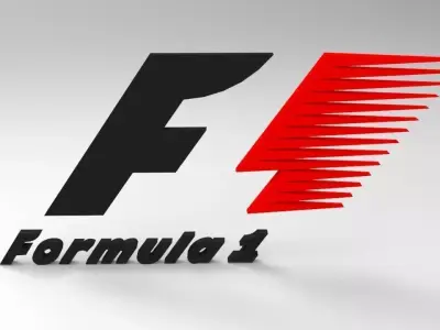Formula1 Logo Low-poly 3D model