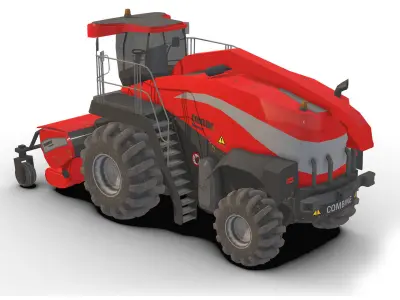 Combine Truck Low-poly 3D model