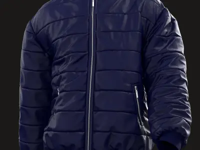 Mens Puffer Jacket 2 3D model