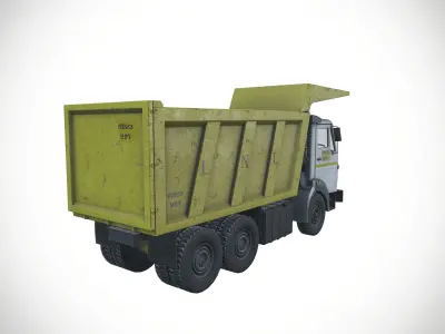 Mining 16 Tyre Truck Tata Signa 4825 Tipper 3D model