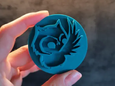Owl Cookie Stamp and Cutter 3D print model