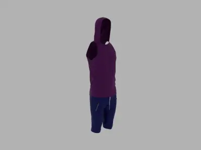 Sport Suit Low-poly 3D model 13
