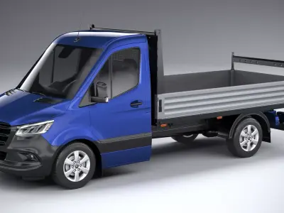 Mercedes-Benz Sprinter Pickup short 2025 3D model