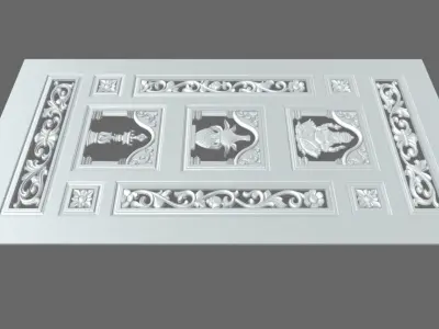 Door pattern gonesh 3part 3D model