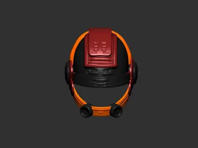 helmet high poly sculpt 3d printable  3D model 44