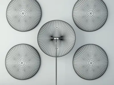 Zulu Round Shields 1 3D model