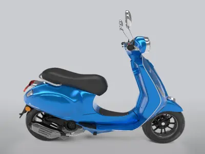 Vespa Low-poly 3D model