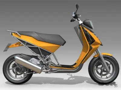 Albura concept scooter 3D model