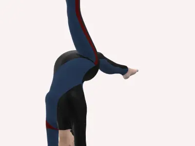 Olympic games inspired garment 3D model