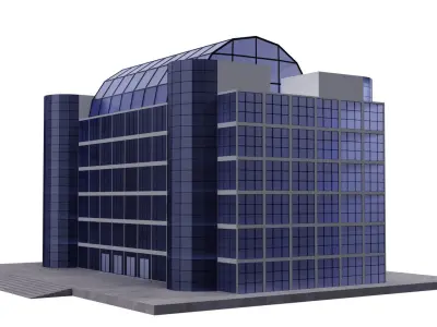 Shopping Mall Free low-poly 3D model