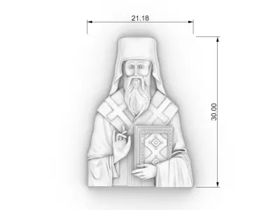 orthodox priest cnc model  3D print model
