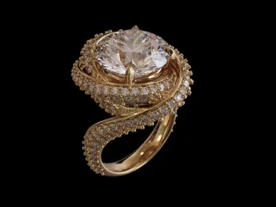 ring women 3D print model