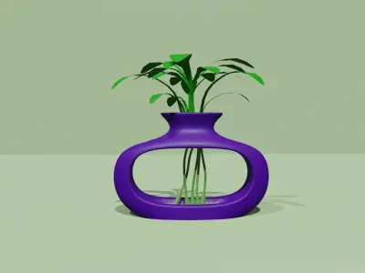 Empty Vases 03 - Modern Plant Vase - STL Printable 3D print model