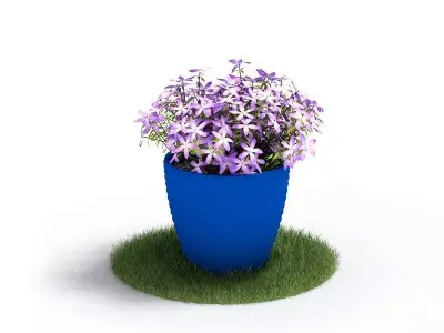 Flowers In A Pot 3D model