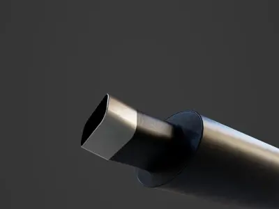 Car Sport Exhaust 3 3D model