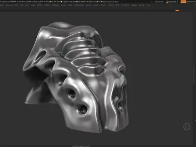 Modern Abstract Decorative sculpture 3d print model 61 3D print model