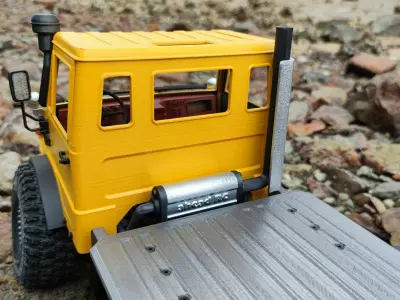 Crawler Bog 406 Flatbed 4x4 - 1-10 RC body attachment 3D print model