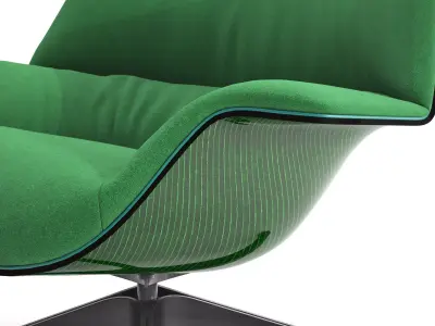 Coach modern lounge chair 3D model