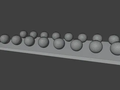 Pool Table Pool Balls Set Low-poly 3D model