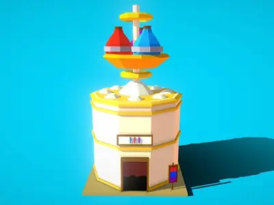 HIE Potion Shop N1 Low-poly 3D model