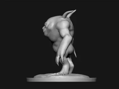 nuktu undead creature Free 3D print model