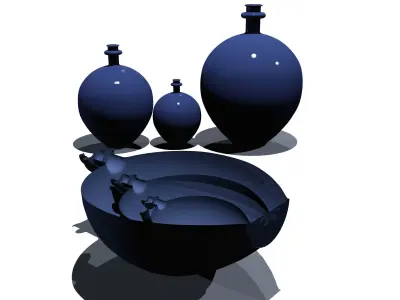 Variations of jars 3D Model Collection