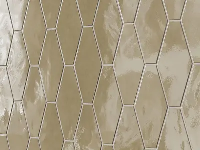 Manchester Hexagon  Ceramic Tile 3D model