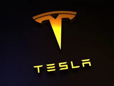 Tesla logo Free 3D model