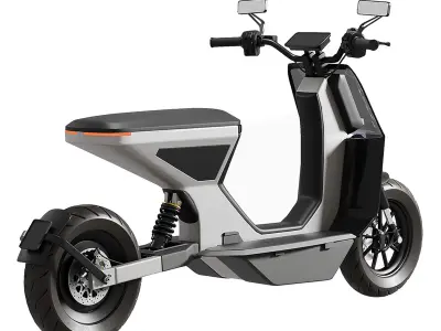 Naon electric scooter Low-poly 3D model