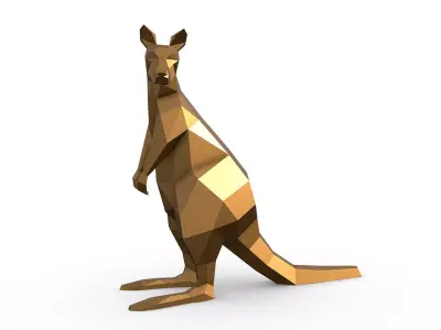 wallaby 3D print model