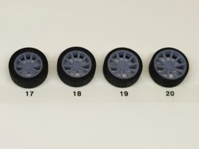 Bundle - 3D printable Hi- and Low profile tires 3D print model