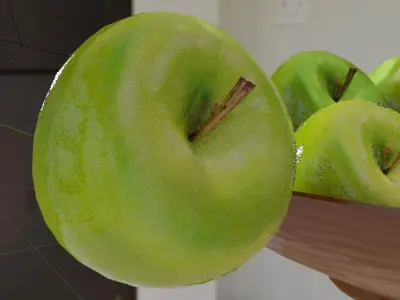 Realistic apples low-poly and low-price Low-poly 3D model