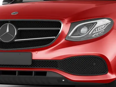 Mercedes E-class avantgarde sedan 2017 3D model